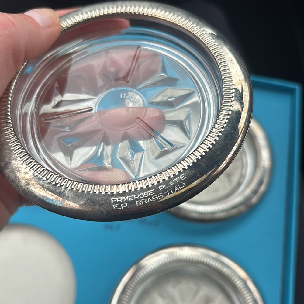 Silver Coaster Set - Picture 4 of 6